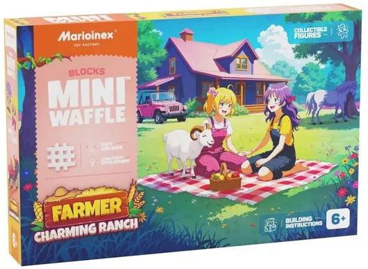 Marioinex Τουβλάκια Mini Waffle Farmer για 6+ Ετών 112τμχ