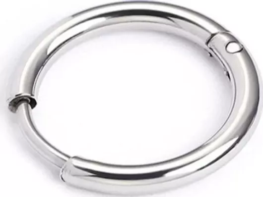 Hoop 12mm Μονό Σκουλαρίκι ΚρίκοςΑτσάλι