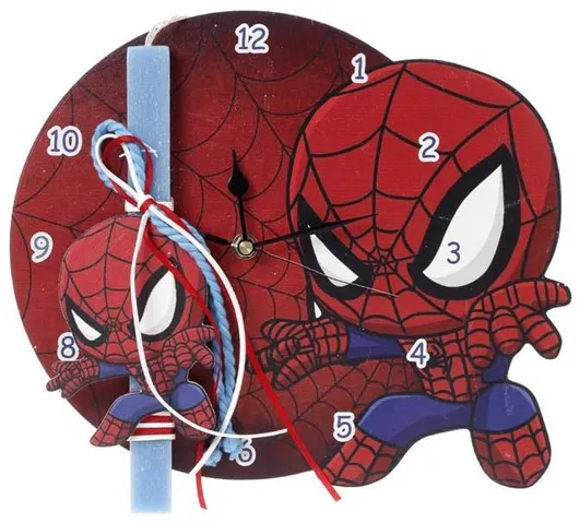 Πασχαλινή Λαμπάδα Τετράγωνη Spiderman