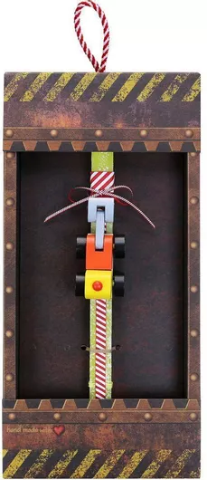 Λαμπάδα Όχημα Ξύλινο Μίνι Εκσκαφέας