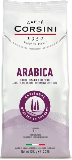 Corsini Καφές Espresso Arabica Chocolate σε Κόκκους 1kg