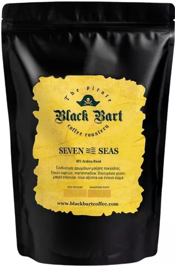 Black Bart Coffee Καφές Espresso Seven Seas σε Κόκκους 1x250gr