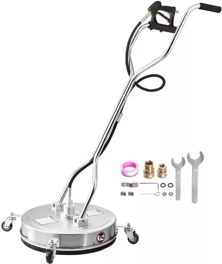 Vevor 20" Καθαριστικό Επιφάνειας Πλύσης Πίεσης 4 Τροχών Διπλή Λαβή 4000 Max Psi