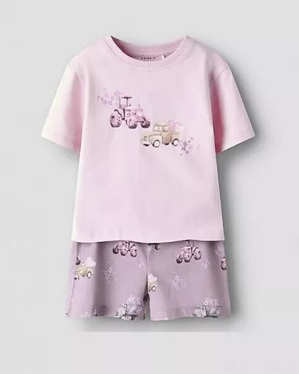 Παιδικό Σετ με Σορτς Καλοκαιρινό 2τμχ Cameo Pink
