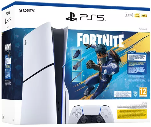 Sony PlayStation 5 Slim 1TB Standard Edition Blu-ray Fortnite Blooming Chaos Bundle