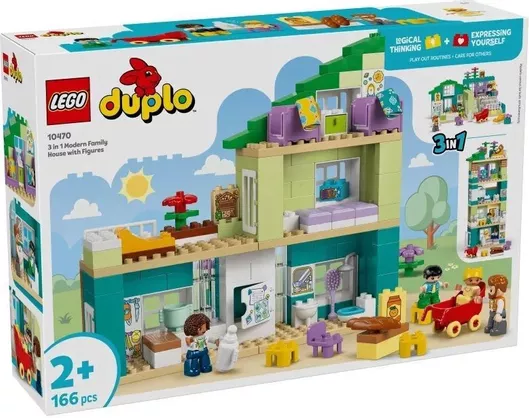 Lego Duplo: 3 in 1 Modern Family House with Figures για 2+ Ετών #10470