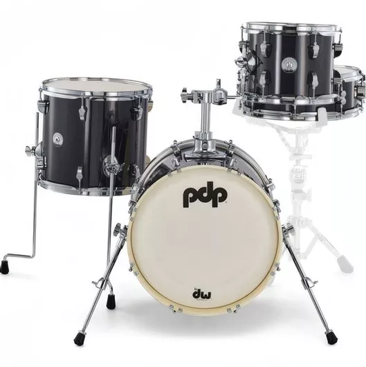 DW Drums PDP Ακουστικό Ντραμ Σετ New Yorker Black Onyx Sparkle 4-Piece