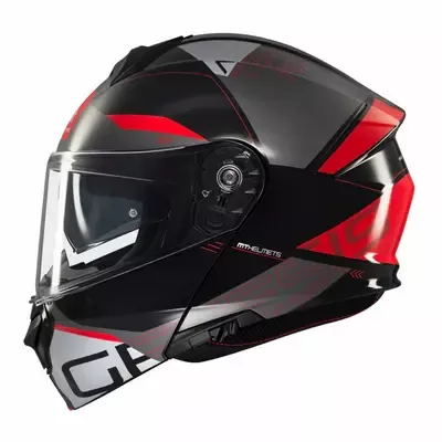 MT Genesis SV Atempo B15 Κράνος Μηχανής Flip-Up DOT / ECE 22.06 1650gr με Sunvisor L Black / Grey / Red Gloss