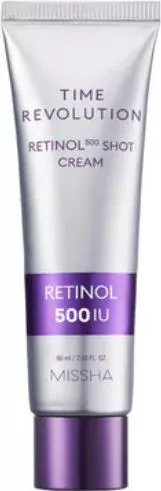 Missha Time Revolution Retinol Shot 500 Light Κρέμα Προσώπου Ημέρας για Ενυδάτωση & Αντιγήρανση με Ρετινόλη & Κολλαγόνο 60ml