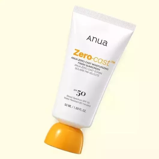Anua Zero-Cast Αντηλιακή Κρέμα Προσώπου SPF50 για Ευαίσθητη Επιδερμίδα 50ml
