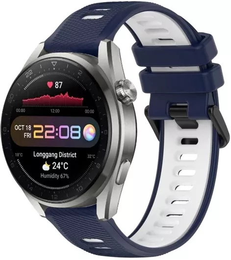 Huawei SYA002185515J Καουτσούκ Λουράκι 22mm Μπλε 