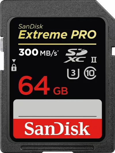 Sandisk Extreme Pro SDXC 64GB Class 10 U3 V30 UHS-II