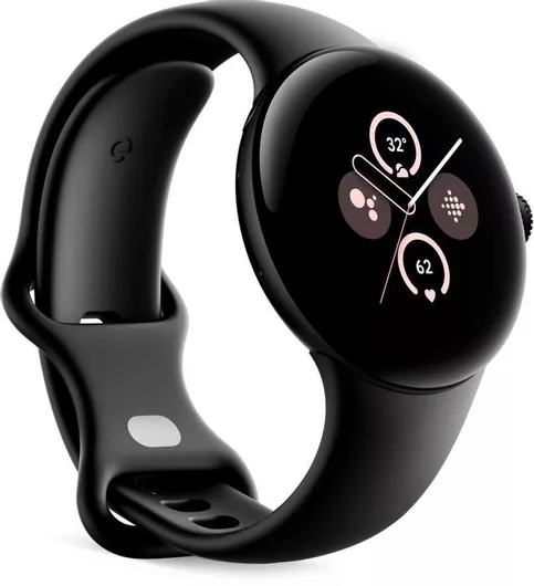 Google Pixel Watch 2 Aluminium 41mm με Παλμογράφο (Matte Black / Obsidian Active Band)