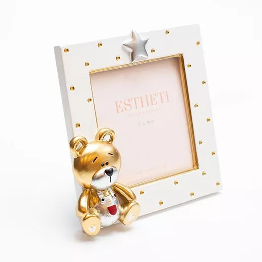 Eurolamp 815-00045 Bear Παιδική Κορνίζα Λευκό 13.5x2.8x12.7cm