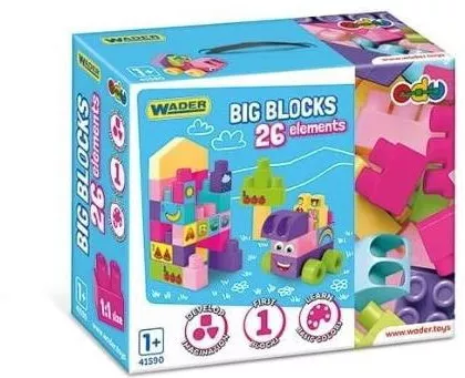 Wader Τουβλάκια Big Blocks για 1+ Έτους 26τμχ