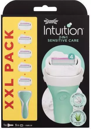 Wilkinson Sword Intuition Sensitive Care Ανταλλακτικές Κεφαλές με 4 Λεπίδες & Λιπαντική Ταινία για Ευαίσθητες Επιδερμίδες