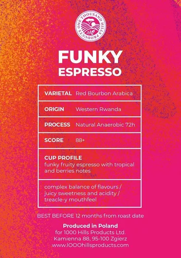 Rwanda Muhabura Funky Anaerobic Espresso Coffee Beans 400g