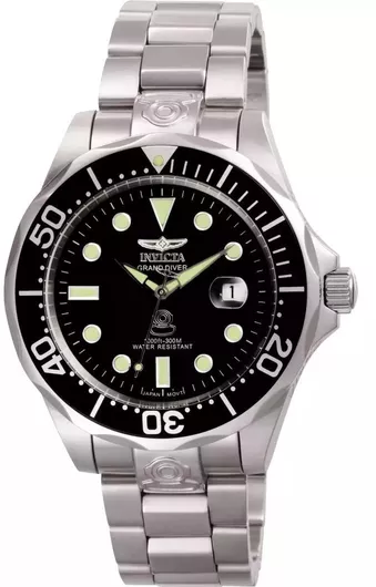 Invicta Diver Ανδρικό Ανδρικό Ρολόι 47mm Αυτόματο με Ασημί Μεταλλικό Μπρασελέ