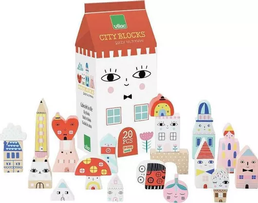 Vilac Τουβλάκια Χαρακτήρες Ξύλινα για 2+ Ετών 20τμχ