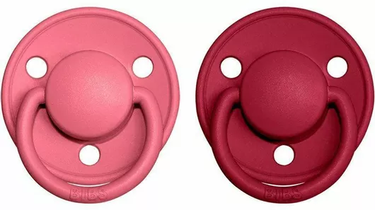 Bibs De Lux Πιπίλες Σιλικόνης με Θήκη για 0+ μηνών 2τμχ