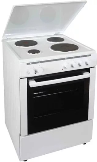 Carad Κουζίνα 65lt με Εμαγιέ Εστίες Π60cm Λευκό