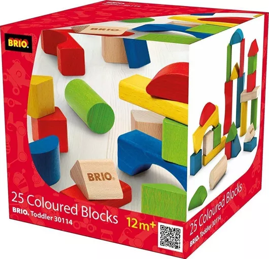 Brio Toys Coloured Blocks 25 τμχ