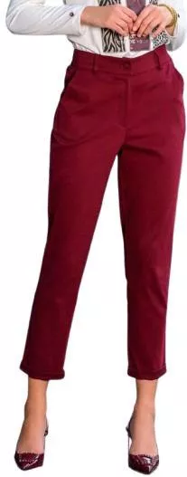 Γυναικείο Υφασμάτινο Παντελόνι με Λάστιχο Βαμβακερό Γκρενά