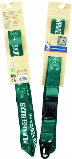 NBA 558-51516-BUCKS Long Lanyard Πράσινο