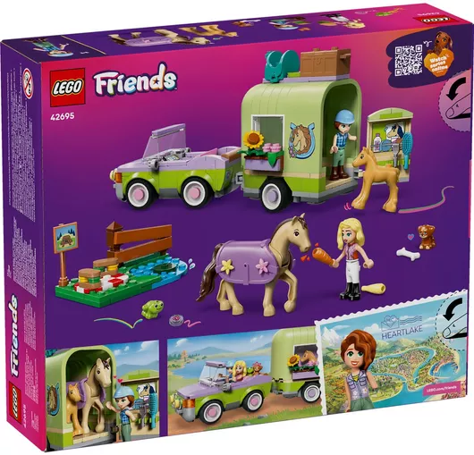Lego Friends: Horse & Baby Foal Trailer για 7+ Ετών #42695