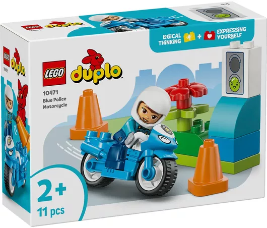 Lego Duplo: Blue Police Motorcycle για 2+ Ετών #10471