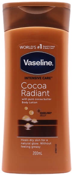 Vaseline Cocoa Radiant Lotion Ενυδατική Ανάπλασης με Άρωμα Καραμέλα Πολύ Ξηρές Επιδερμίδες 200ml