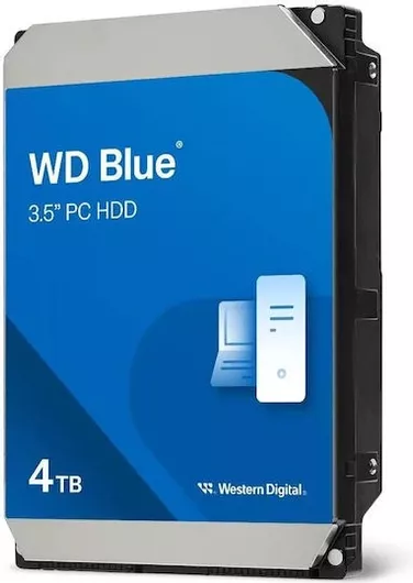 Western Digital Blue 4TB HDD Σκληρός Δίσκος 3.5" SATA III 5400rpm με 128MB Cache για Desktop