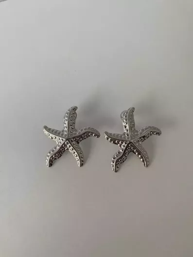 tsalafobijou Starfish 8721 Καρφωτά Ατσάλι Ασημί