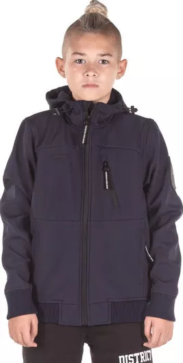 Παιδικό Casual Μπουφάν Κοντό με Κουκούλα Navy Blue