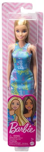 Barbie Κούκλα Ξανθιά με Μπλε Φόρεμα για 3+ Ετών (Διάφορα Σχέδια) 1τμχ
