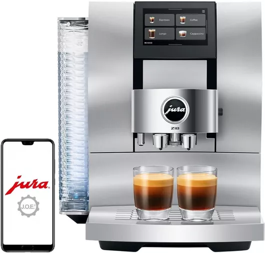 Jura Z10 Μηχανή Espresso Αυτόματη Εντοιχιζόμενη 1450W Πίεσης 15bar για Cappuccino με Μύλο & Wi-Fi Ασημί