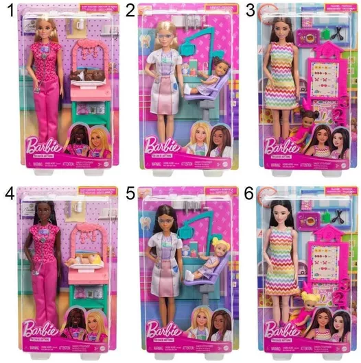 Barbie You Can Be Anything Σετ Κούκλας Επαγγέλματα Με Παιδάκια (Διάφορα Σχέδια) 1τμχ