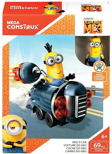 Mega Bloks Τουβλάκια Despicable Me Gru's Car για 6+ Ετών 69τμχ (Διάφορα Σχέδια) 1τμχ
