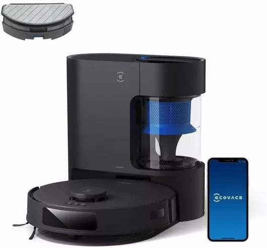 Ecovacs Deebot N20 Pro Plus Σκούπα Ρομπότ για Σκούπισμα & Σφουγγάρισμα με Wi-Fi Μαύρο