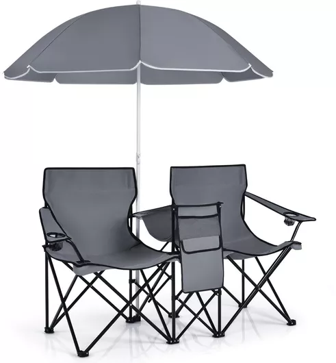 Costway Καρέκλα Παραλίας Γκρι 80x53cm