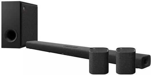 Yamaha TRUE X 50A Soundbar 2.1.2 Bluetooth, HDMI & Wi-Fi 280W με Ασύρματο Subwoofer & Τηλεχειριστήριο Carbon Grey