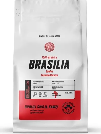 Coffee Hunter Brasilia Santos Fazenda Paraiso Coffee Beans 250 G