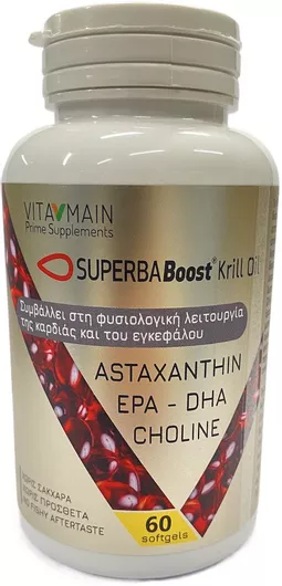 Vitamain Superba Boost Krill Oil 600mg 60 μαλακές Κάψουλες