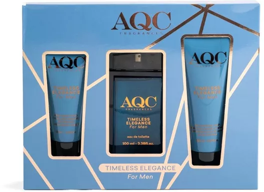 Aquarius Cosmetic Timeless Elegance Ανδρικό Σετ Αρωμάτων με Eau de Toilette 3τμχ