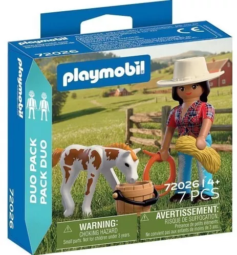 Playmobil Duo Pack Αναβάτρια & Πουλάρι για 4 Ετών