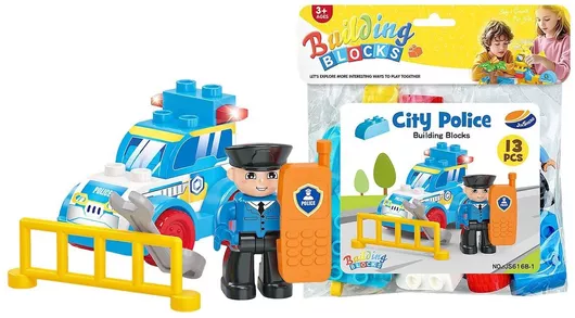 ToyMarkt Τουβλάκια Αστυνομία για 3+ Ετών 13τμχ
