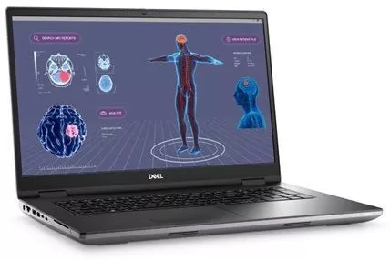 Dell Precision 7780 17.3" FHD i9-13950HX/32GB/1TB SSD/RTX 2000 Ada/W11 Pro Aluminum Titan Grey US Keyboard