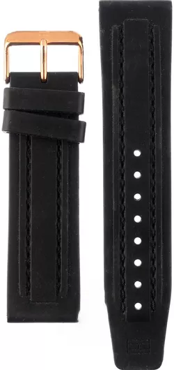 Tommy Hilfiger 679301156 Καουτσούκ Λουράκι Ρολογιού Μαύρο 24mm