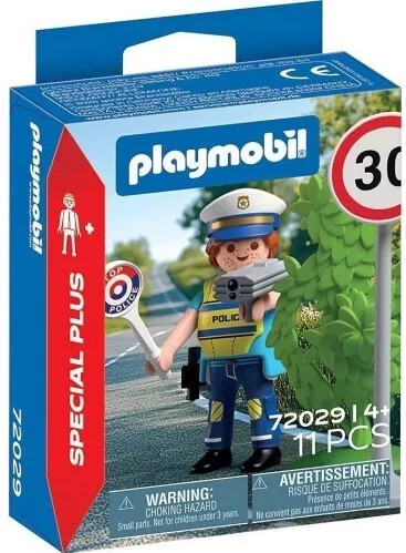 Playmobil City Action Αστυνομικός Με Ραντάρ Ταχύτητας για 4 Ετών