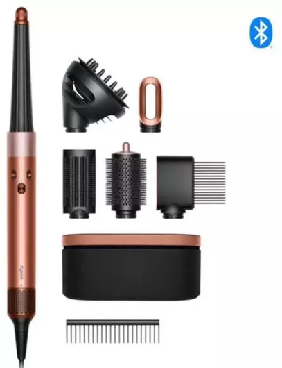 Dyson HS08 Airwrap i.d. Curly + Coily Ηλεκτρική Βούρτσα Μαλλιών με Αέρα για Ίσιωμα & Μπούκλες 1300W Amber Silk